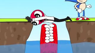 Red of Rainbow Friends destroyed the bridge and was punished for it
