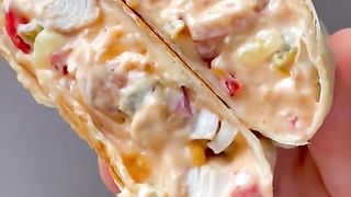Sweet chilli chicken wrap