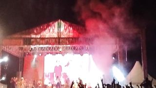 Happy Asmara menghibur warga PALI (HUT Ke 10Th KABUPATEN PALI)