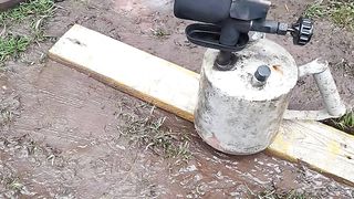 Old petrol blow torch