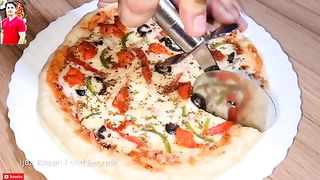 Home made Tawa pizza | pizza banny ka Tarika | make pizza without oven | pizza ????????