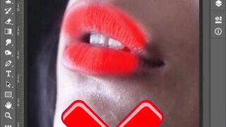 Color in lips in photoshope