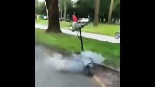 Scooter Turns into a Rocket