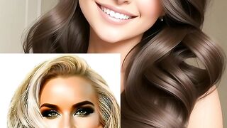 (4K) Charming beauty of the girls, their unforgettable smile. Work in AI. Video 2023