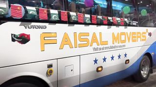 Pakistan to China Bus First Departure by Faisal Movers - Islamabad to China Bus Review ???????? @PKBUSES