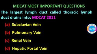 The largest lymph duct called the thoracic lymph duct drains into:#mdcatbiology #ETEABiology #circulation #transport