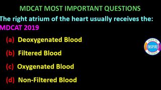 The right atrium of the heart usually receives the: #mdcatbiology #ETEABiology #circulation #transport