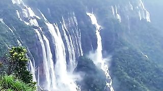 Seven Sisters waterfall Cherrapunji Meghalaya #shorts #waterfall #cherrapunji#sevensisters#meghalaya