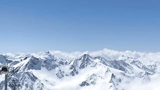 The majesty of the snowy mountains