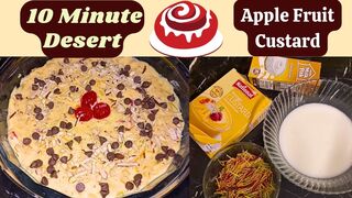 Apple Fruit Custard Recipe