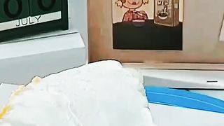 Watch how delicious cake is made
