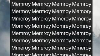 How Fast You Find The Word "Memory" ?