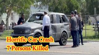 Horrific car crash 7 persons killed in Texas
