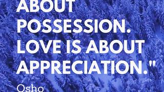 Love is not about