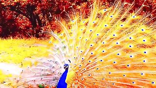 Beautiful peacock dance.