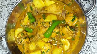 Aloo Chicken Recipe with unique style