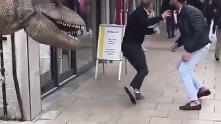 Reaction to Encountering a Dinosaur