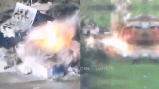 Russian Artillery of 6th Cossack Regiment destroys the positions of Ukraine Armed Forces in Soledar