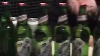The Girl Loves Beer Very Much...
