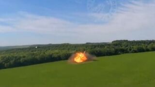 Russian Su-25 pilot ejecting. From the Russian Fighter Bomber
