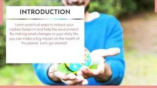 Small steps, Big Impact Practical ways to reduce your carbon footprint