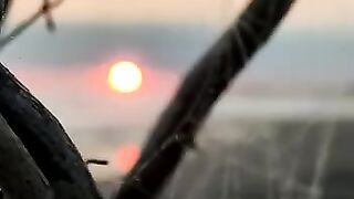 sunset on the beach