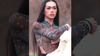 Video Portrait of Pariz Montecarlo wearing White Dress