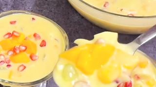 Mango fruit custard Recipe