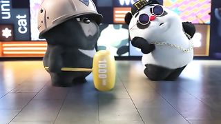 Panda cute dance