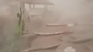 tragedy of the eruption at Semeru volcano in East Java, Indonesia