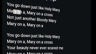 Mary on a Cross