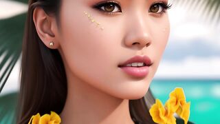 Beautiful girl in every country, generated by AI