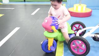 kids doctor play indoor playground with mommy medical examination and nursery rhymes for babies