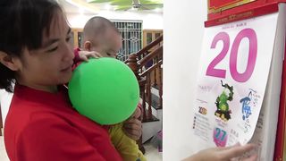 Happy birthday Baby Bella and Cake birthday with family fun and nursery rhymes song for babies