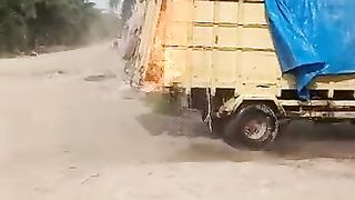 burning gas truck/burning gas truck
