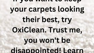 Can Oxiclean be Used on Carpet?