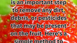 How to clean strawberries?
