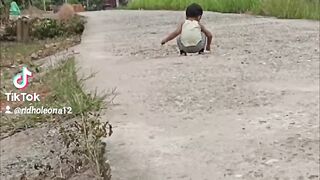 Mengumpulkan batu