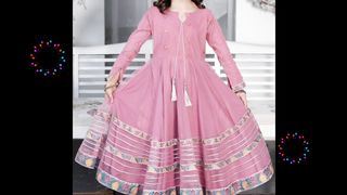 Stylish frock designing angrakha style kurti designing