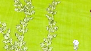 Light green Embroidery suit