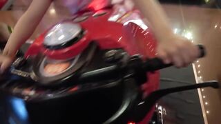 Misa at Indoor playground for family fun with many activities toys for kids, children