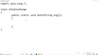 Check Size and Range of Data Types