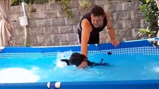 Come and get me daddy.. ???? funnyvideo funnydog