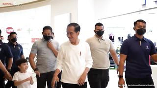 Presiden Jokowi, kunjungi Mal Grand Indonesia, Cek aktifitas perekonomian, jakarta