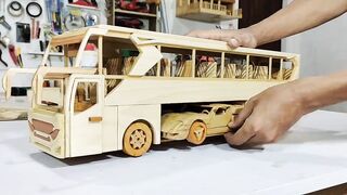DIY.WOODEN JET BUS SHD - WOODWORKING PROJECT
