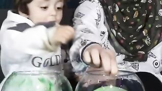 Funny Baby with Mom
