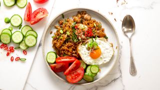 Recipe nasi goreng (fried rice cooking))