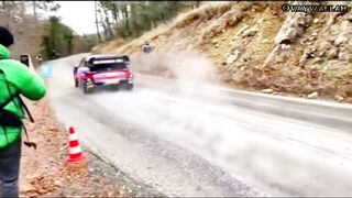 Rally car speed on the track