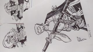 Anime Drawing | One Piece Roronoa Zoro