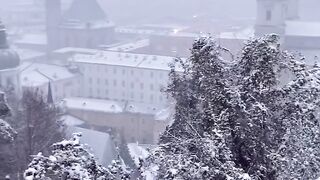 Salzburg Austria Snowfall